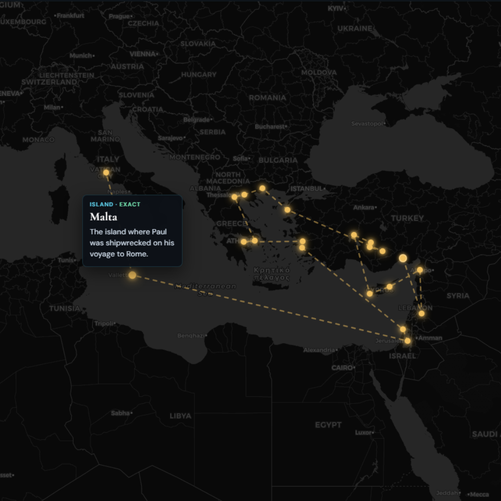 Biblical Atlas Application Preview